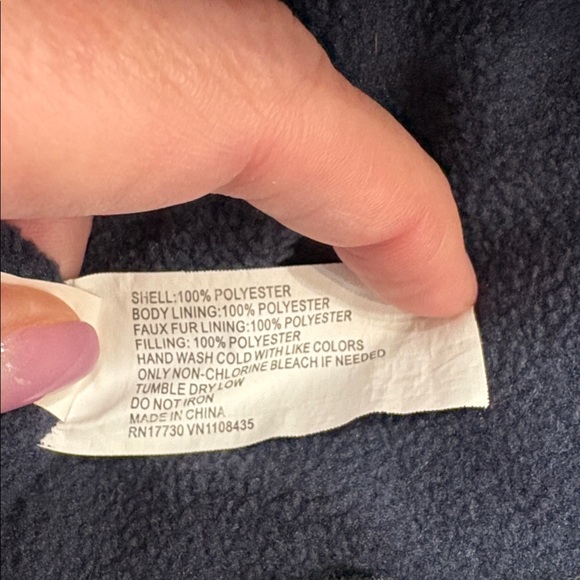 Kids Blue and Gray Trapper Hat GUC - Picture 3 of 3